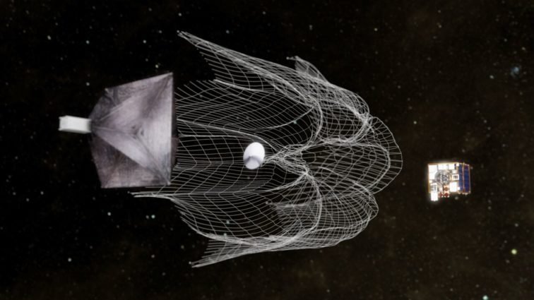 RemoveDEBRIS uzay çöplerini temizleme-hedefe ağ atma