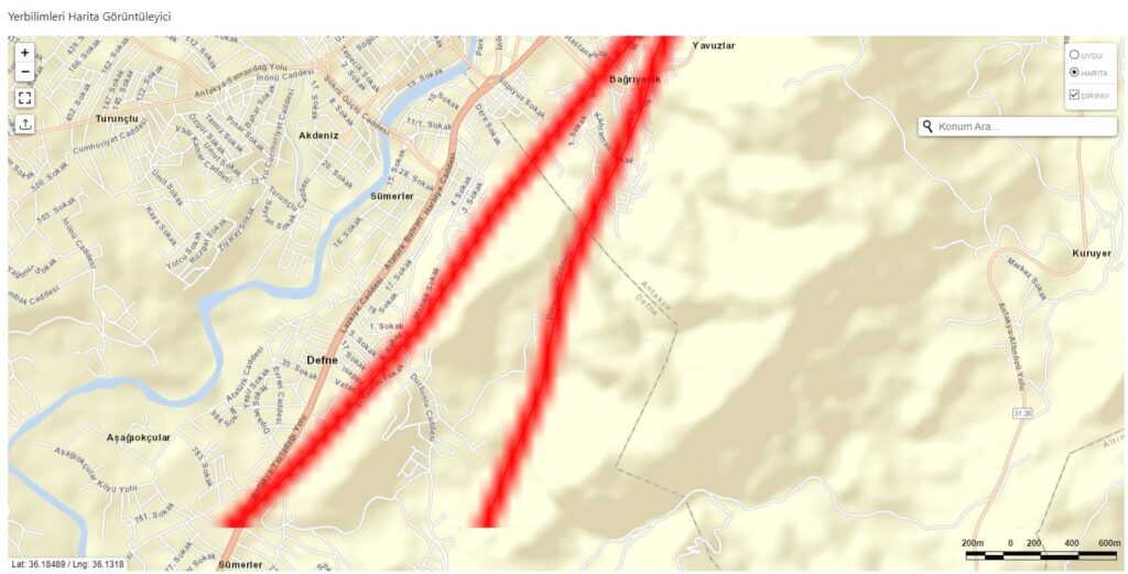 Eviniz yada işyeriniz fay hattı üzerinde mi?
