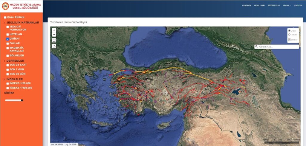 Eviniz yada işyeriniz fay hattı üzerinde mi?