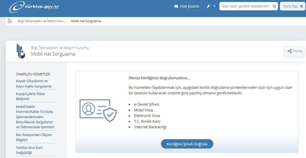 Haberiniz Olmadan Üzerinize Hat Açılmış Olabilir! e-Devlet'ten Hemen Kontrol Edin